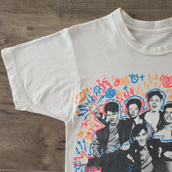 VTG 90s New Kids On The Block NKOTB Short Sleeve Single Stitch Graphic T-Shirt - Picture 5 of 16